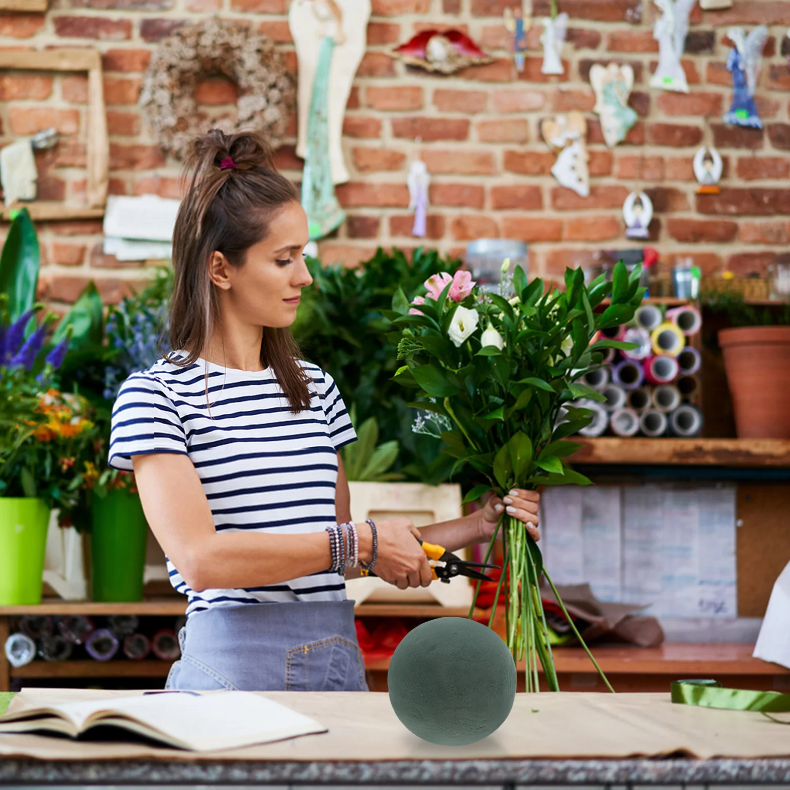 15 см, искусственные цветочные шары - Фотография_5