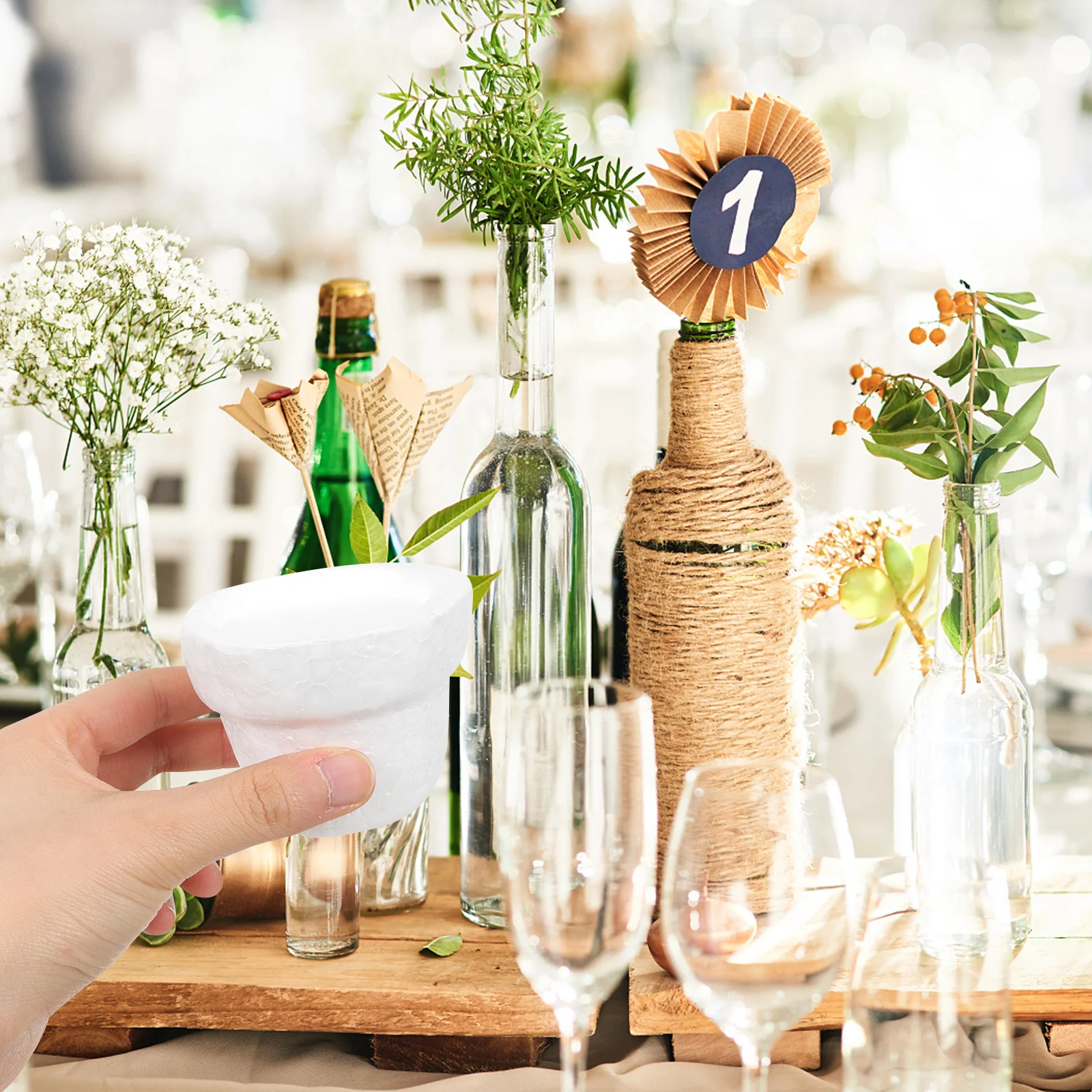 Пенопластовая основа для цветочного горшка - Фотография_2