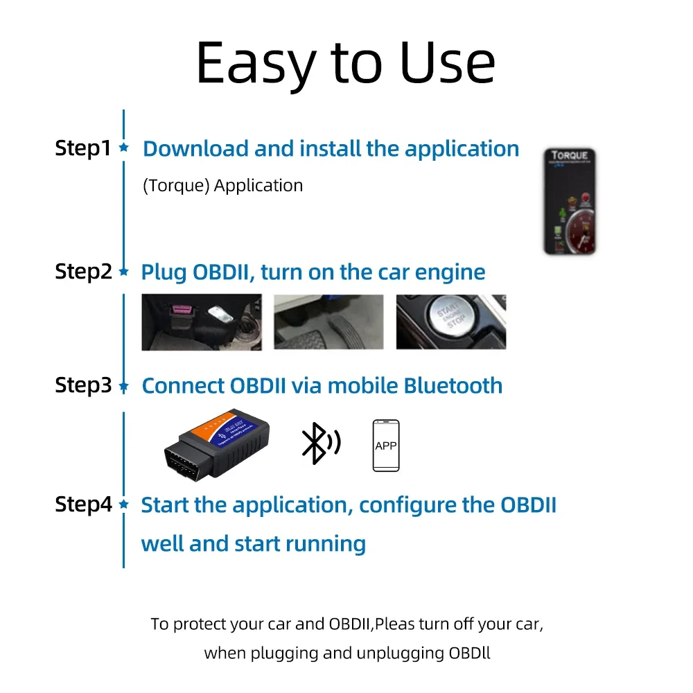 Obd2 сканер elm327 автомобильный - Фотография_4