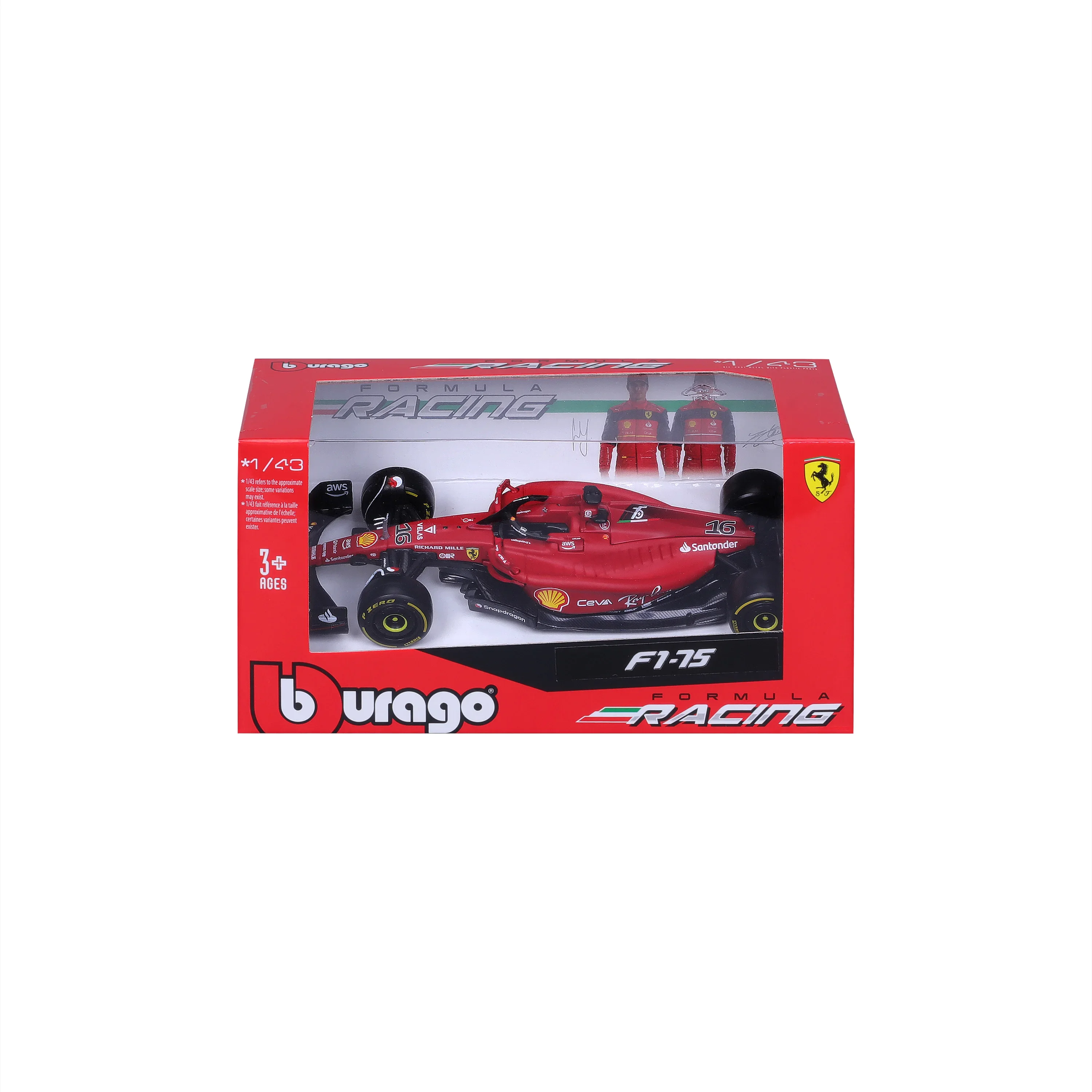 Bburago 1:43 2022 f1 scuderia ferrari - Фотография_6
