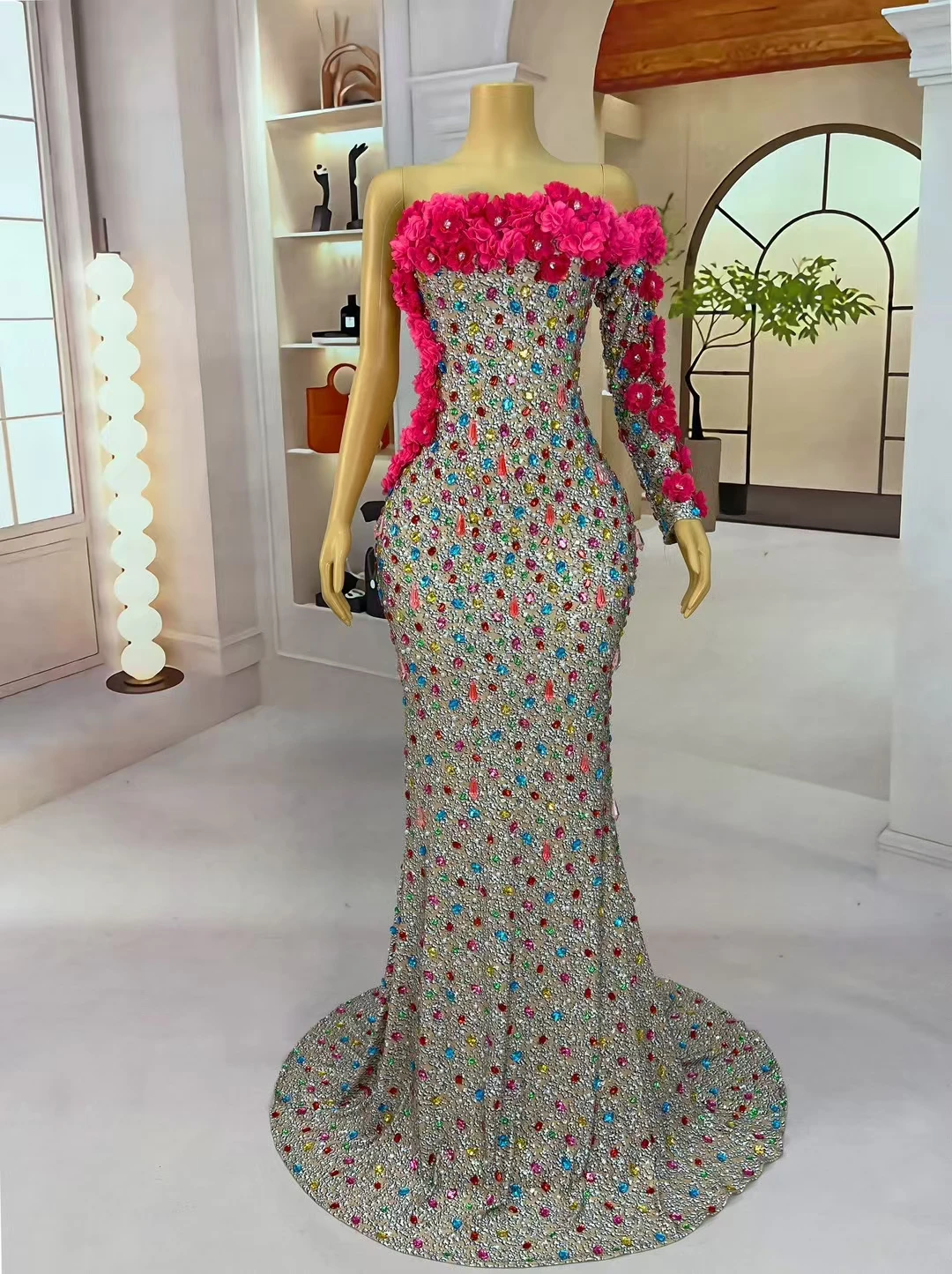 Caihualuo роскошные красные платья