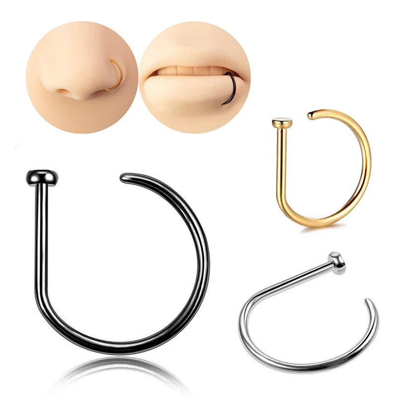 Искусственный пирсинг носа