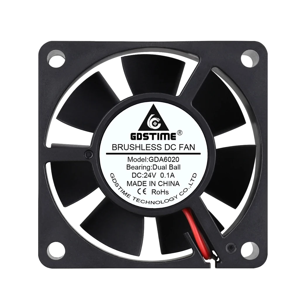 Gdstime 24v 60x60x20 мм 60 мм двойной - Фотография_4