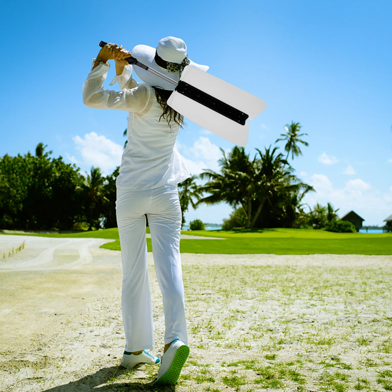 Тренажер для свинга с сопротивлением ветру