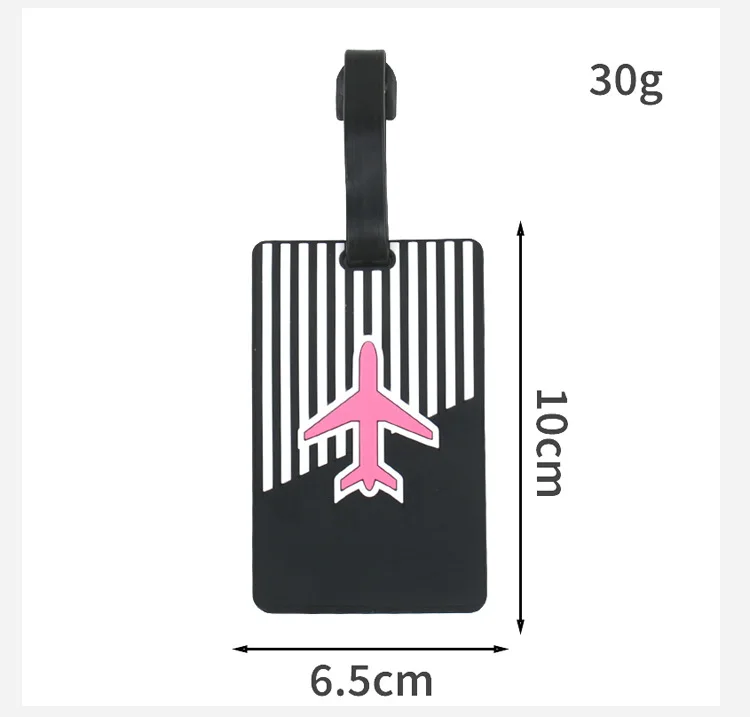 Багажная бирка из пвх с мультяшными животными для женщин и мужчин - Фотография_6