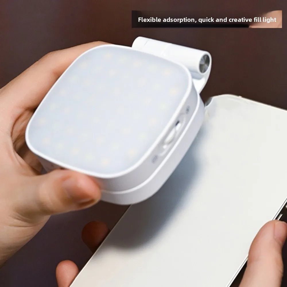 360 °   вращающийся магнитный светильник для селфи для телефона - Фотография_4