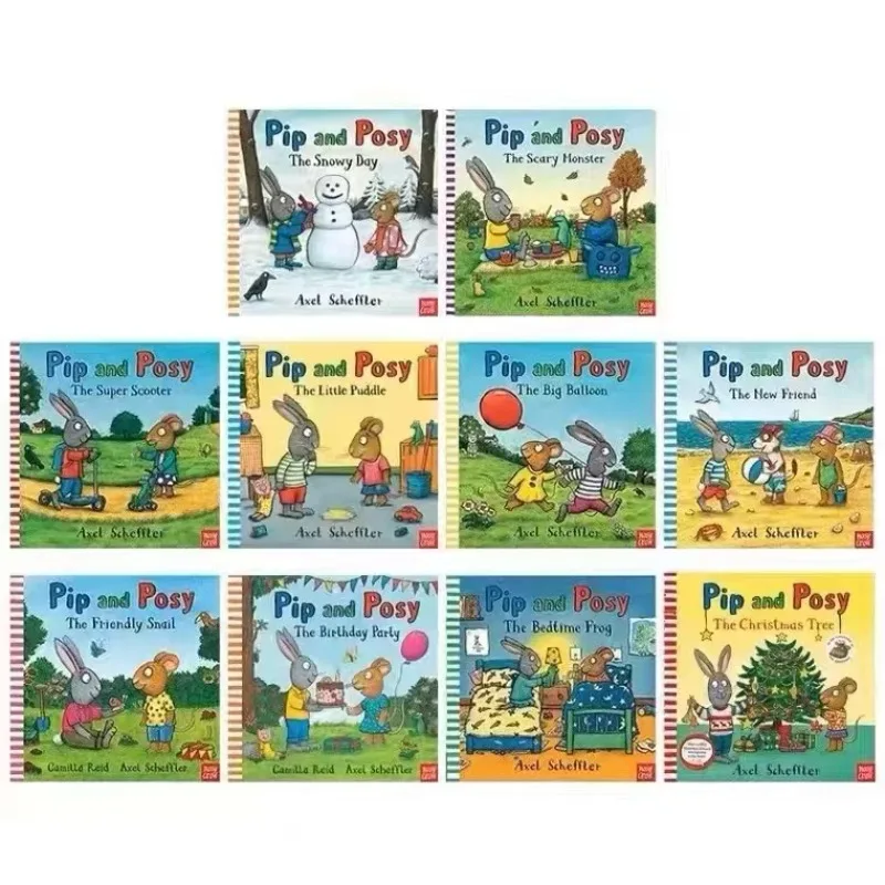 10 книг pip and posy click на английской