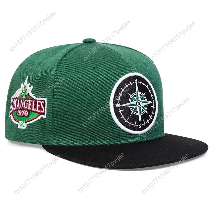 Унисекс шляпы в стиле хип-хоп с вышивкой компаса - Фотография_3