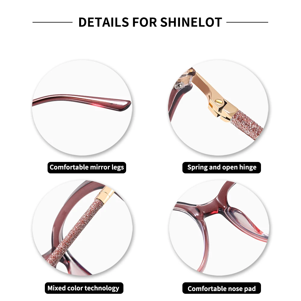 Shinelot 81125 милые женские очки для близорукости по рецепту - Фотография_6