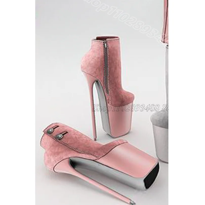 Женские кожаные ботинки на шпильке - Фотография_2