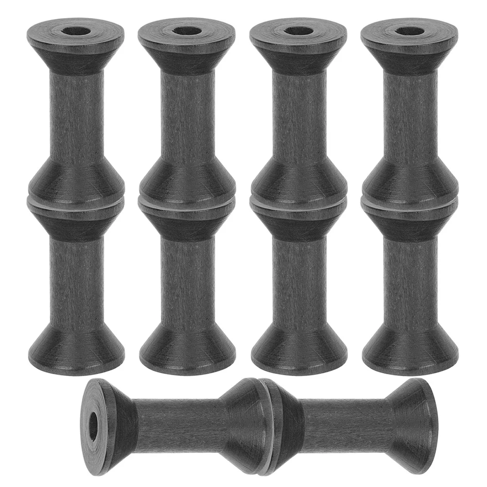 Пустые деревянные катушки для шитья ниток - Фотография_3