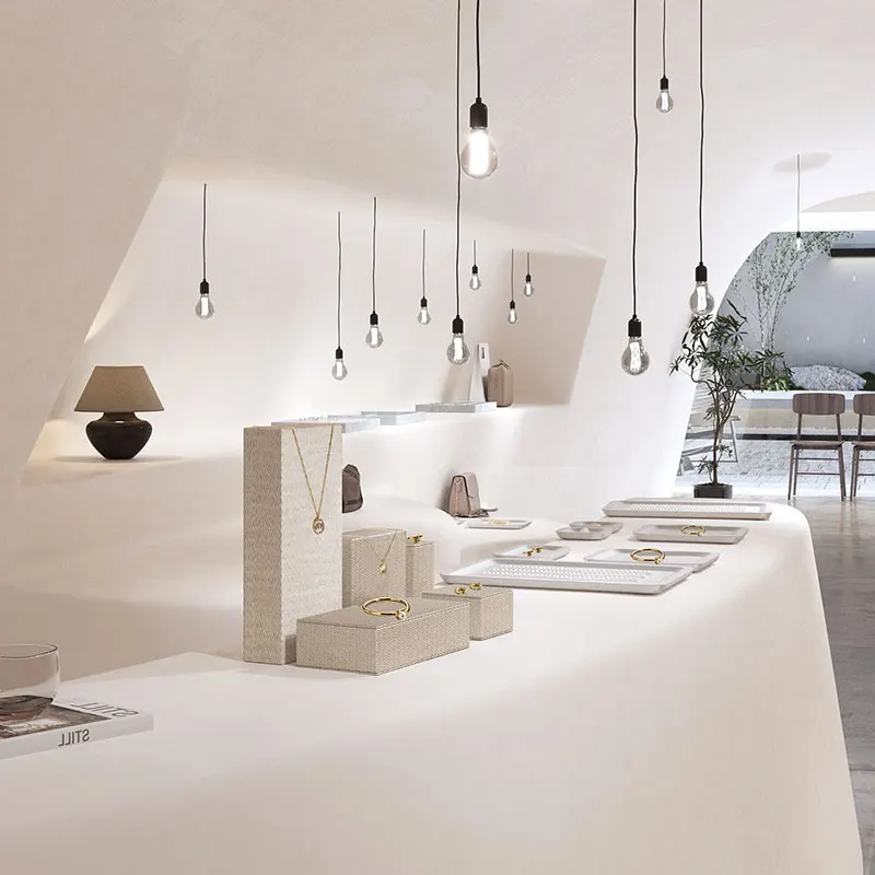 Woodten льняной реквизит для демонстрации ювелирных изделий для колец - Фотография_6