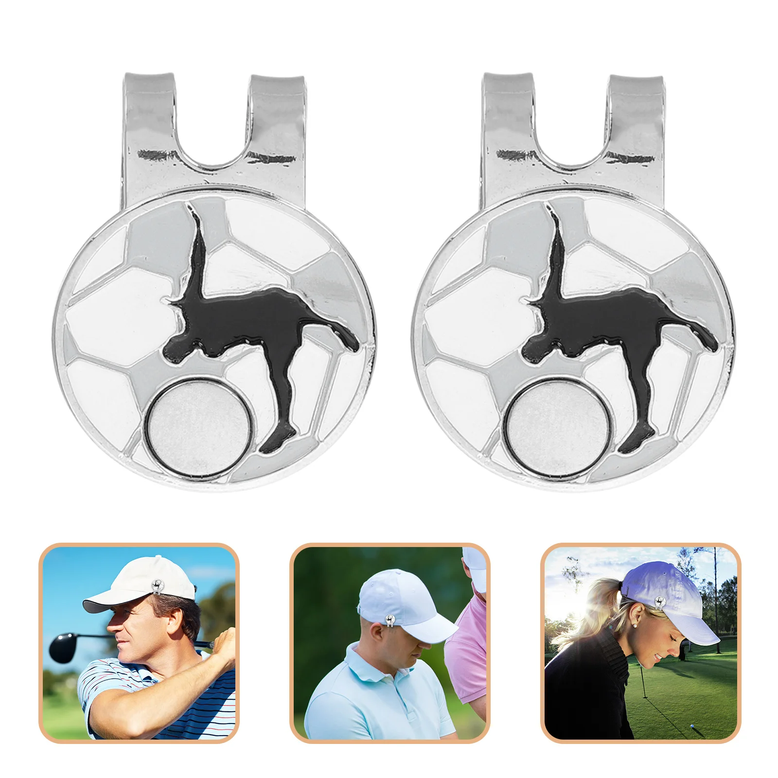 Металлический зажим для шляпы для гольфа