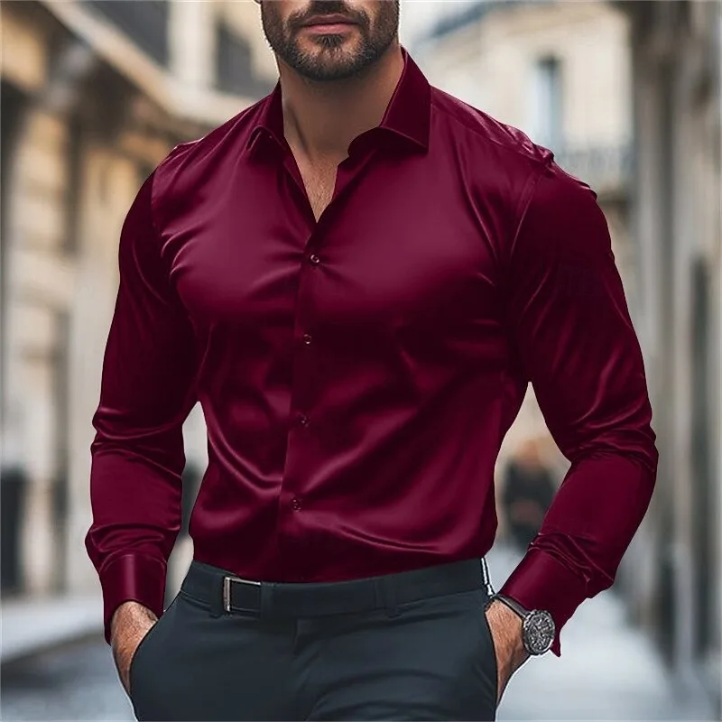 Мужская рубашка, повседневная удобная - Фотография_4