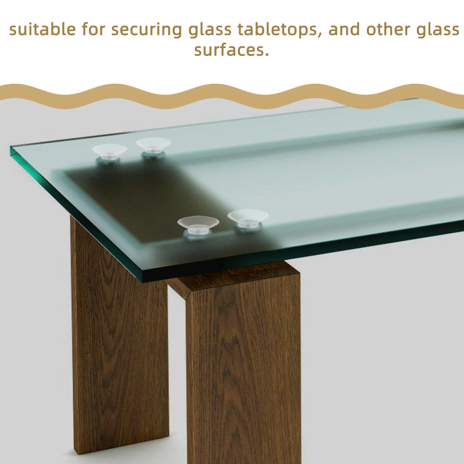 Прозрачные присоски для стеклянных столешниц - Фотография_3