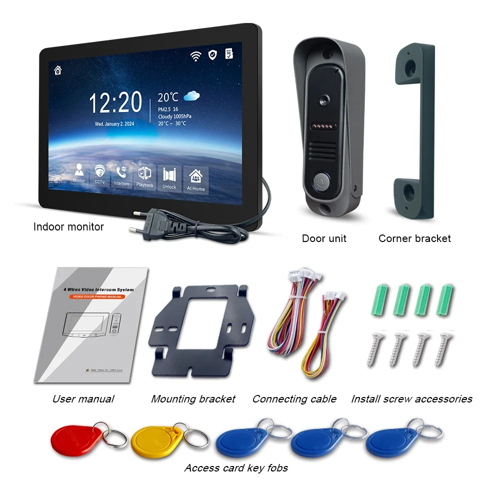 Комплект видеодомофона tuya wireless - Фотография_6