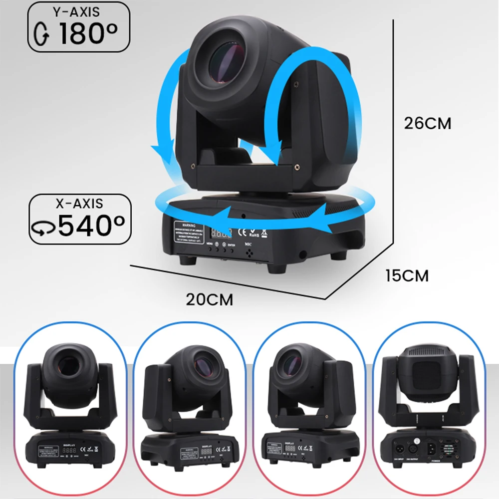 Dj moving head spot light 3 призмы - Фотография_4
