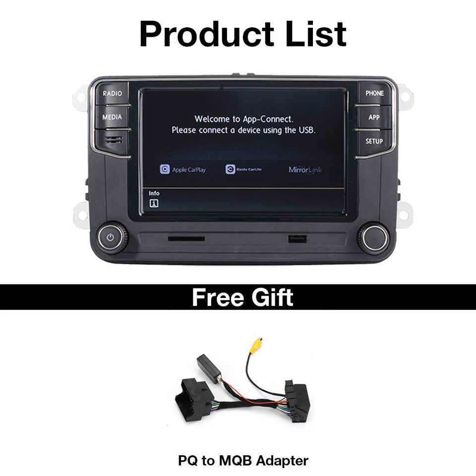 Автомобильный радиоприемник rcd360 pro carplay hd с зеркальной связью - Фотография_6