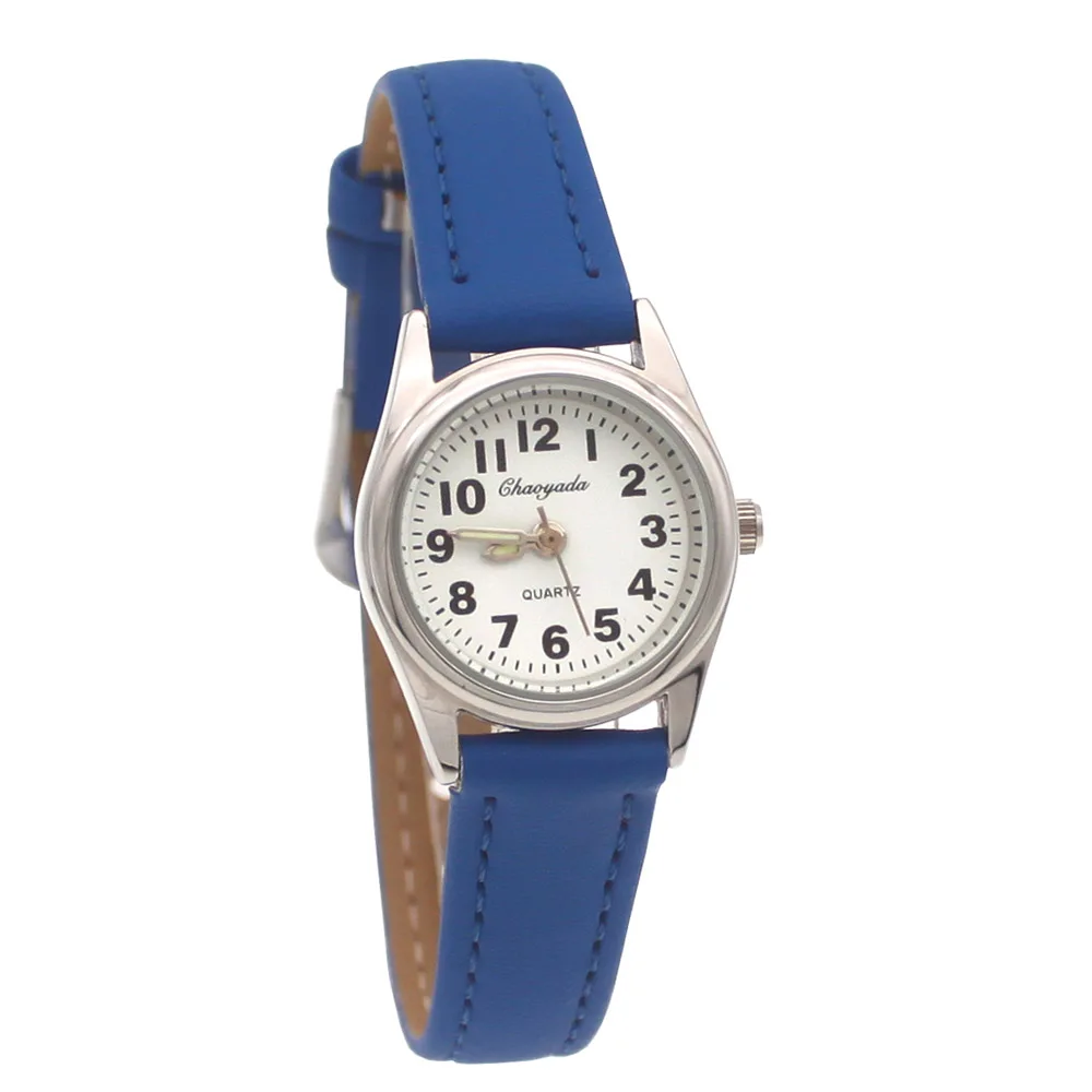 Модные кожаные кварцевые часы для студентов - Фотография_2