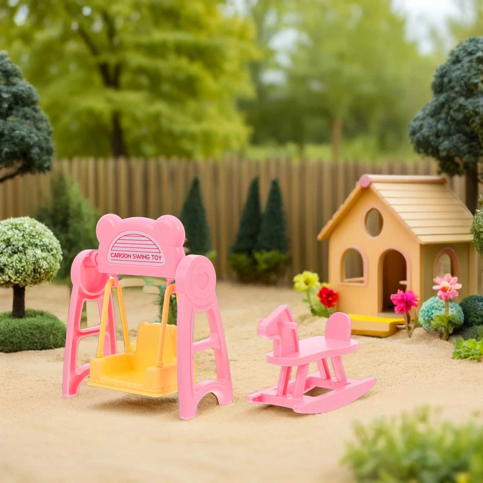 2 комплекта, пластиковый кукольный домик - Фотография_4