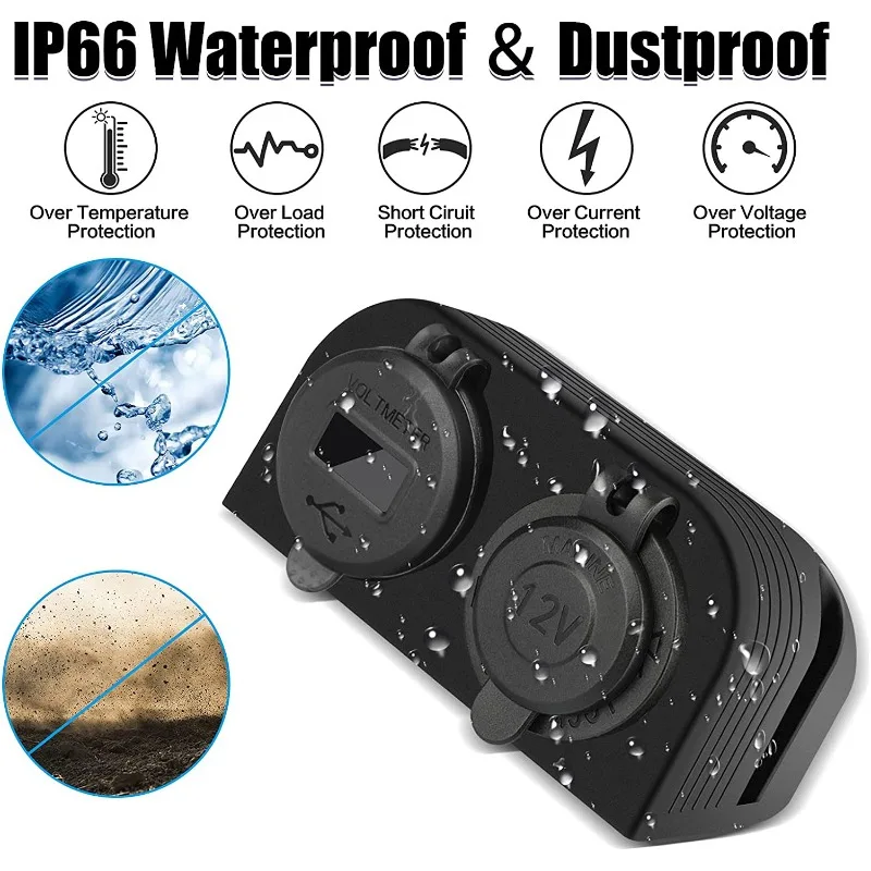 Сенсорное автомобильное зарядное устройство с двумя usb-портами