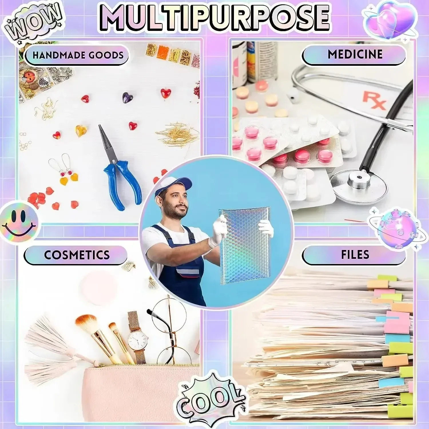 50 pcs shipping packaging rose - Фотография_4