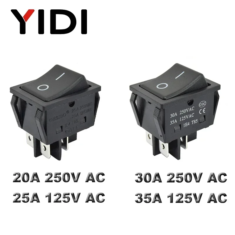 Сверхмощный kcd4-201 кулисный переключатель без светильник 30a 250vac вкл - Фотография_6