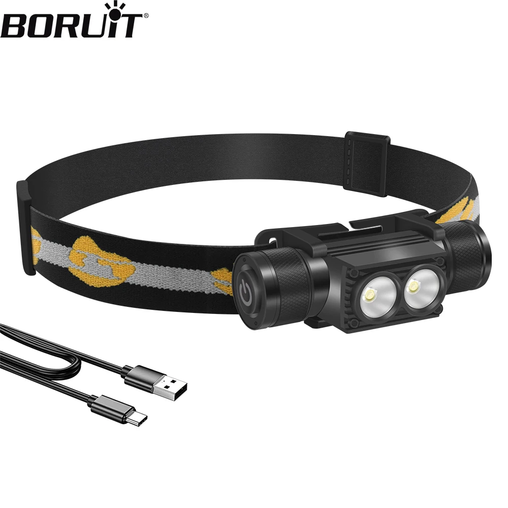 Boruit новый светодиодный мини-налобный