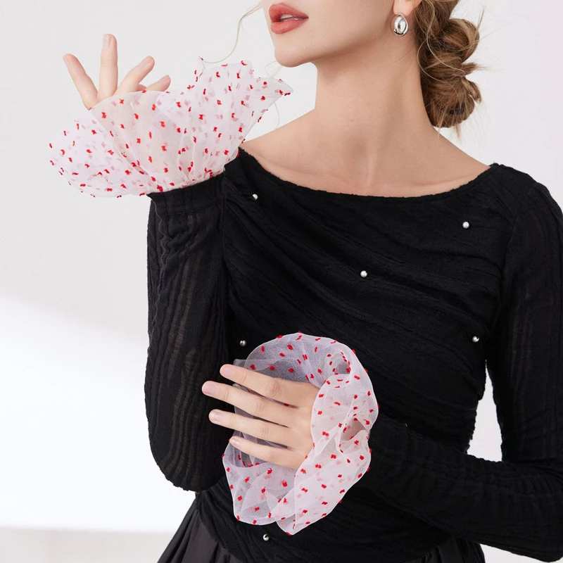 Элегантный тюль в горошек - Фотография_3