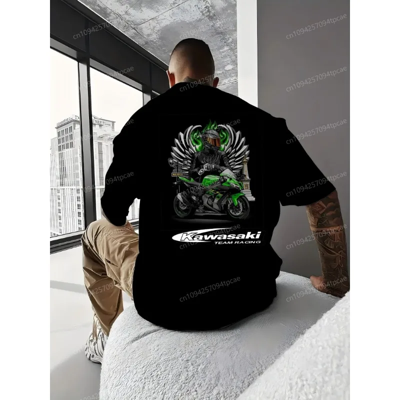 Мужская футболка высокого качества kawasaki