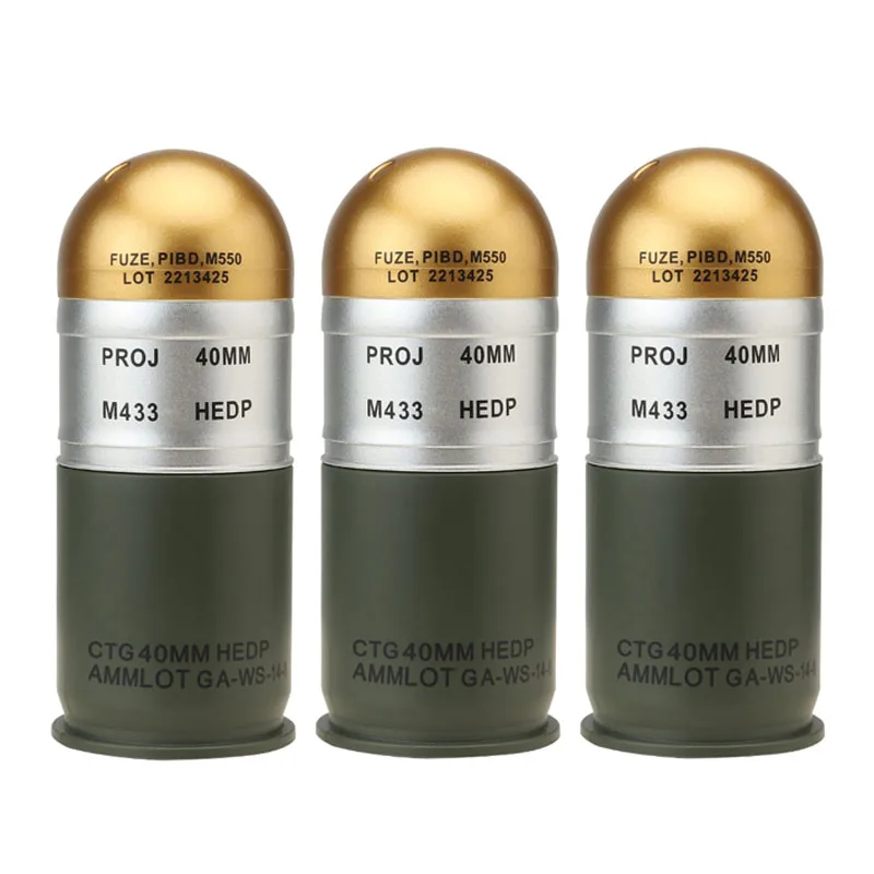 Тактическая модель искусственной гранаты m433 hedp 40 мм