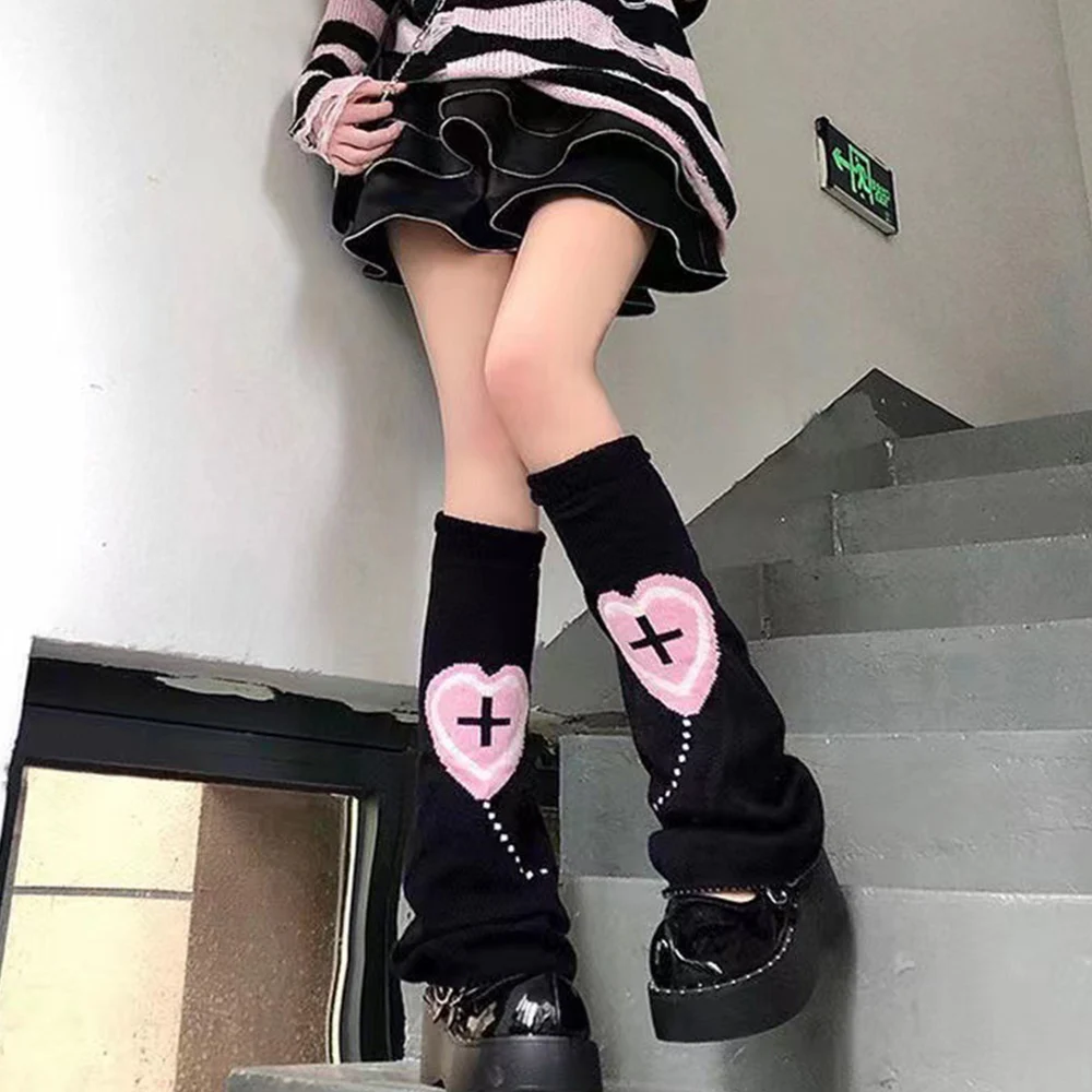 Новые вязаные носки y2k lolita sweet girl - Фотография_4