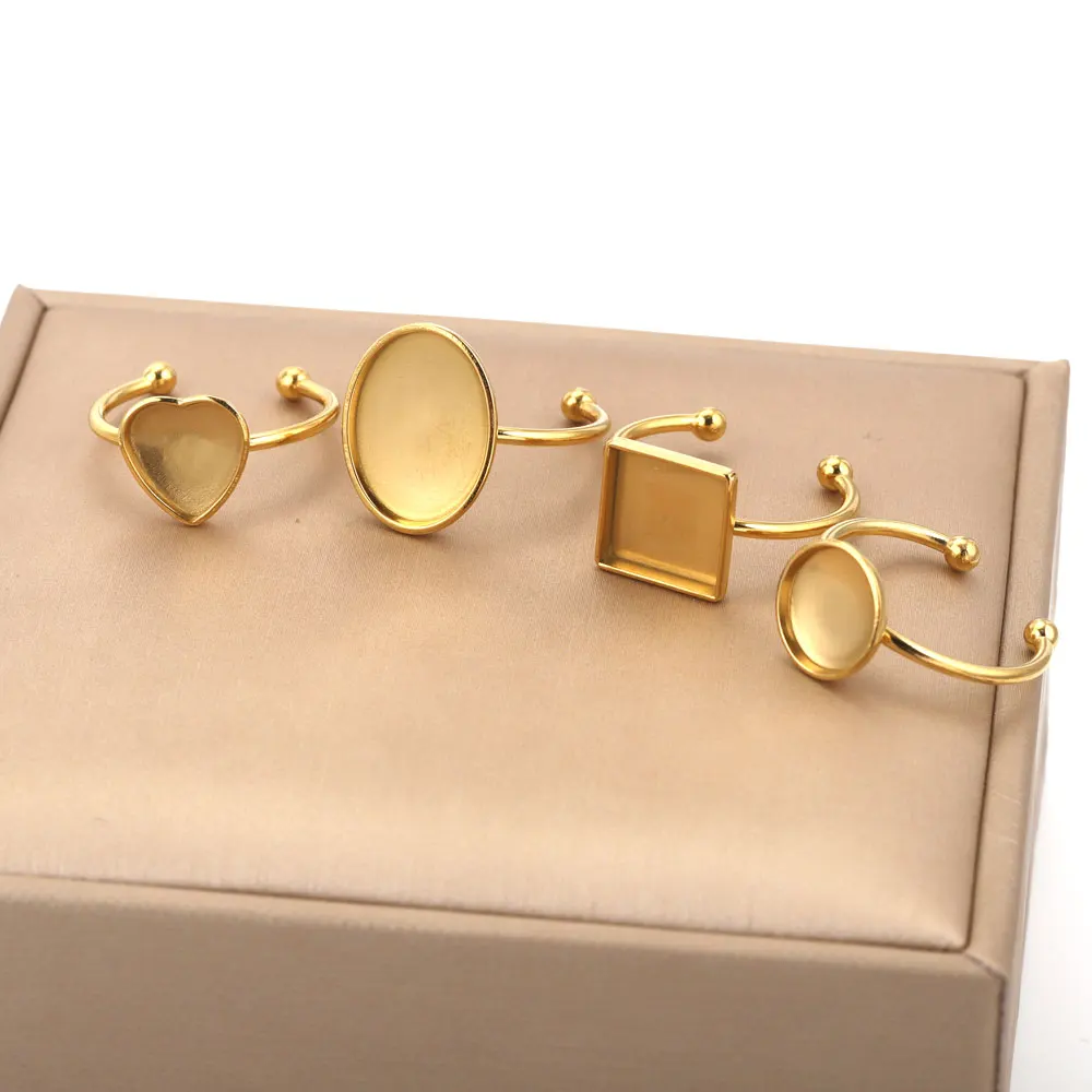 Регулируемые открытые кольца из нержавеющей стали - Фотография_5