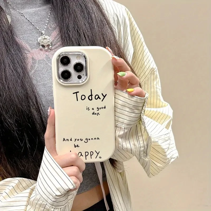 Чехол для телефона happy day slogan для iphone 17 pro max - Фотография_4