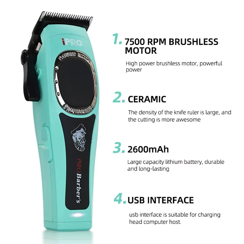 Новая машинка для стрижки волос 7500 об/мин - Фотография_2