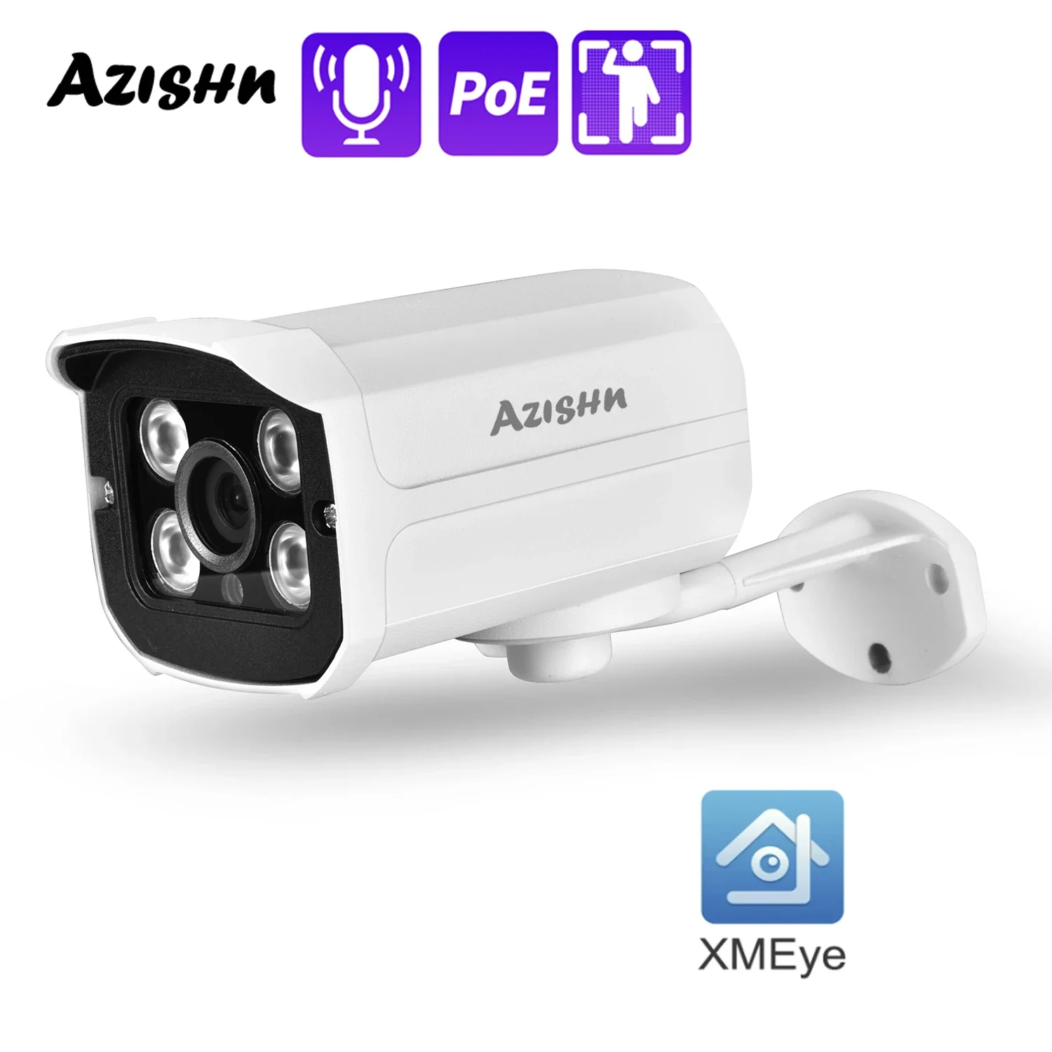 Xmeye poe h.265ai аудио 5mp 4mp
