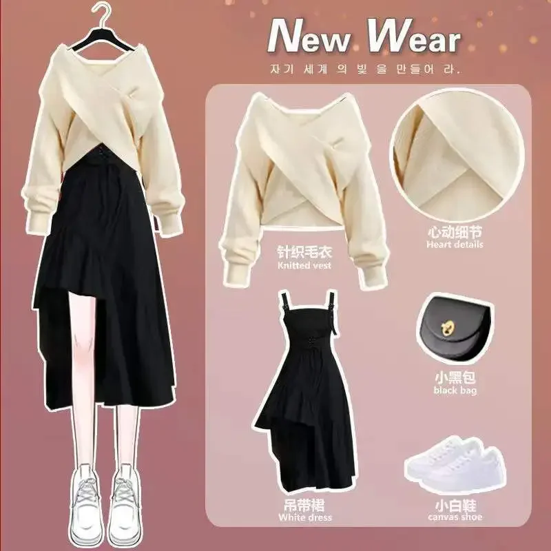 Женский осенне-зимний свитер с крестом - Фотография_2