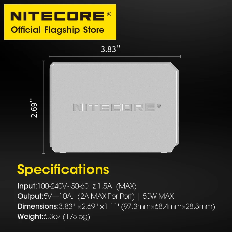Многопортовый usb-адаптер nitecore ua55 - Фотография_6