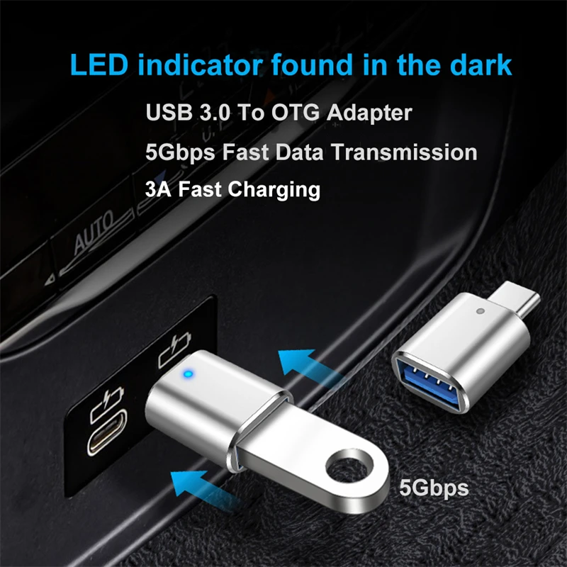 Адаптер usb 3.0 к типу c led otg - Фотография_5