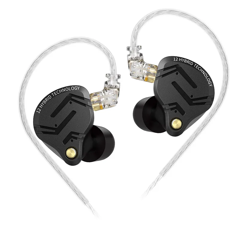 Kz zs12 pro x металлические наушники