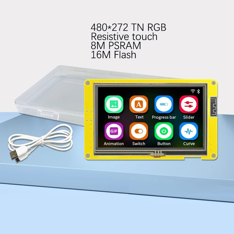 Esp32-s3 hmi 8m psram 16m flash arduino lvgl wifi и bluetooth 4 - Фотография_2