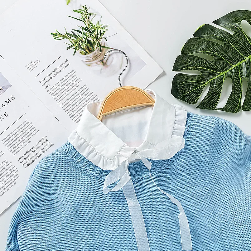 Женская блузка с ложным воротником - Фотография_6