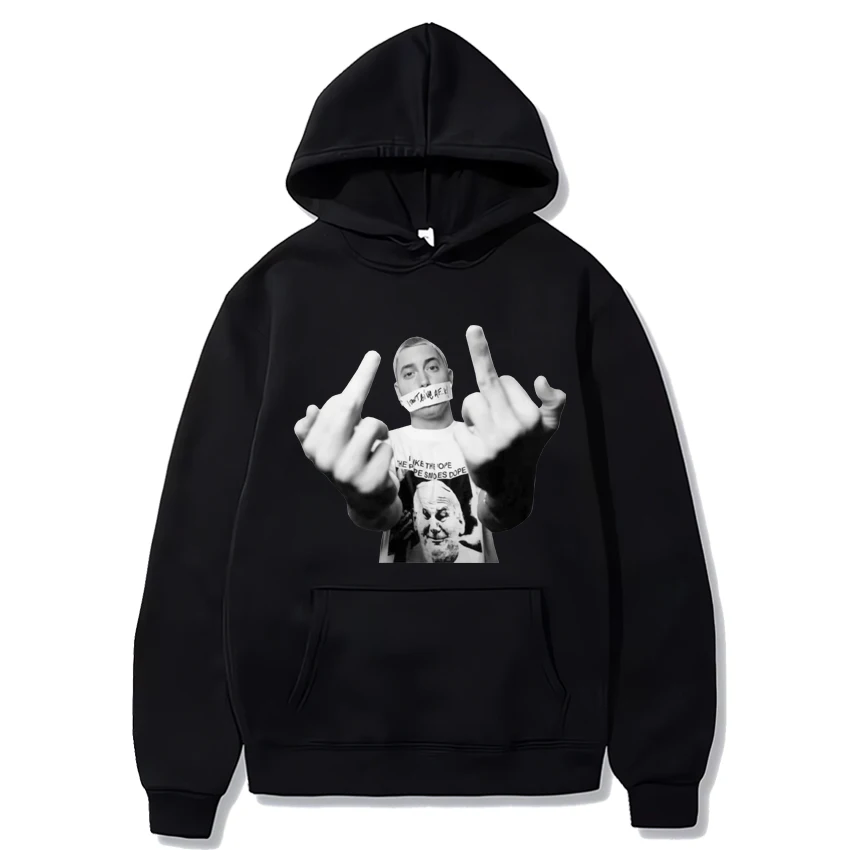 Толстовка с капюшоном eminem graphic для мужчин и женщин