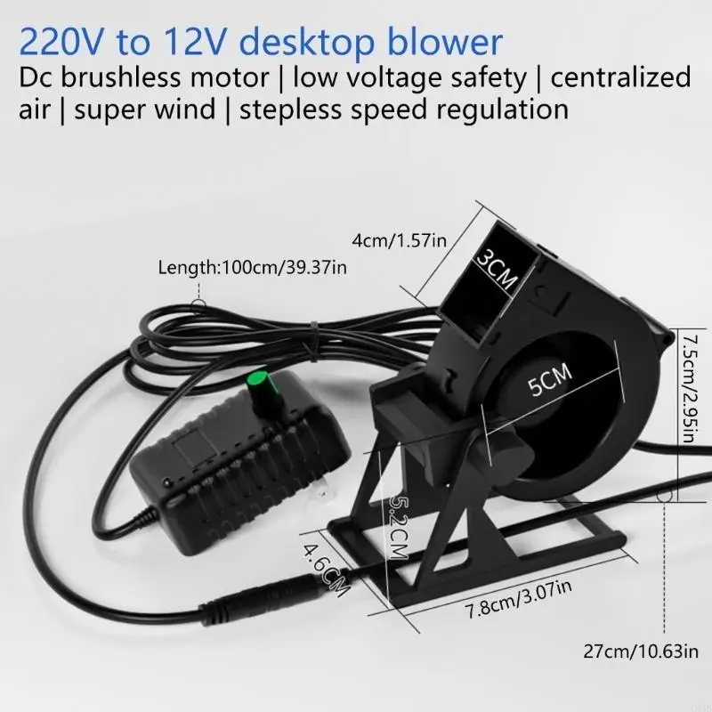 12 в 1a настольный вентилятор с регулируемой скоростью - Фотография_6