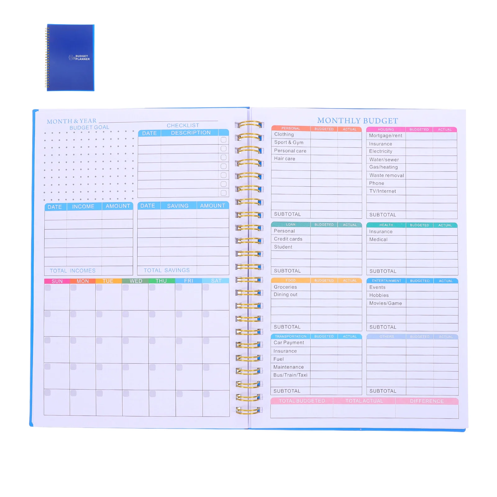 Бюджетный планировщик формата а5