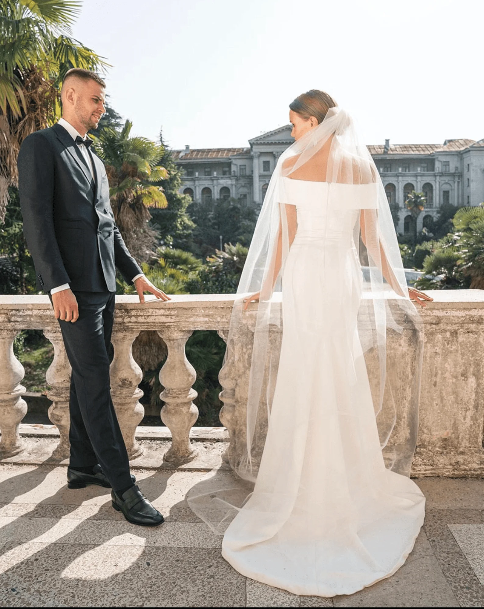 М слоновая свадебная фата цвета слоновой кости с расческой - Фотография_2