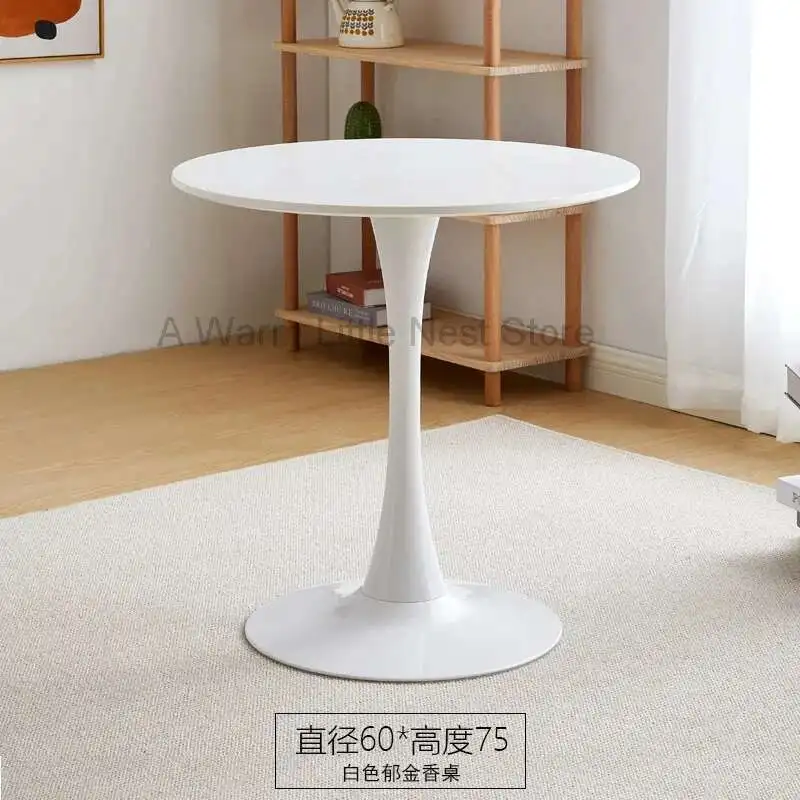 Обеденный круглый журнальный столик для гостиной - Фотография_4