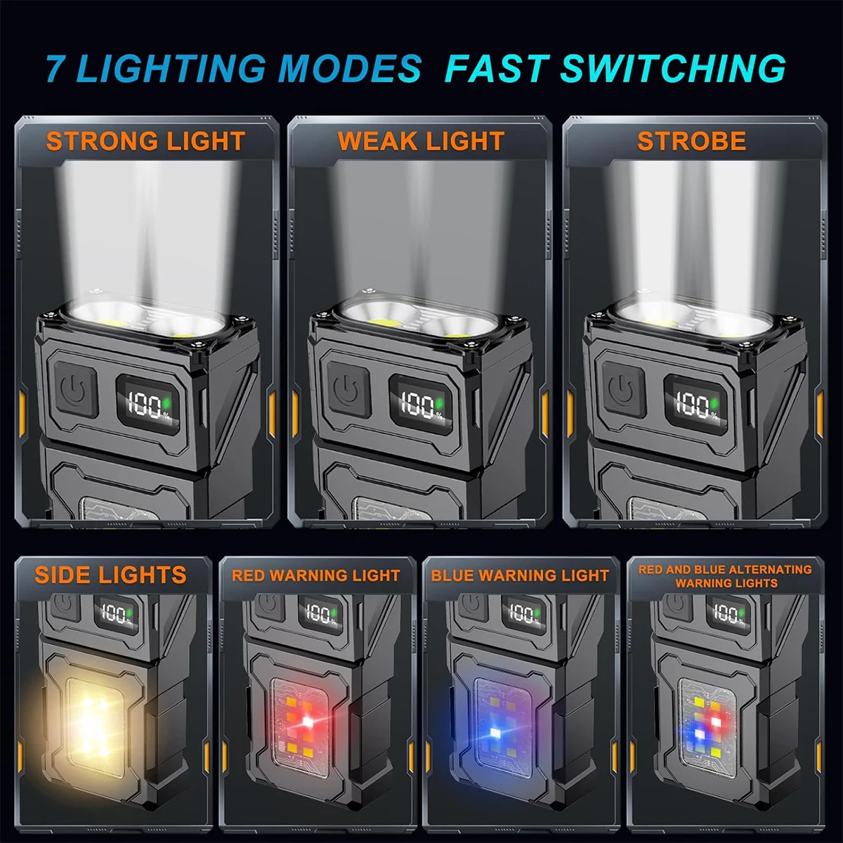 Мини - фонарик led cob usb зарядка - Фотография_3