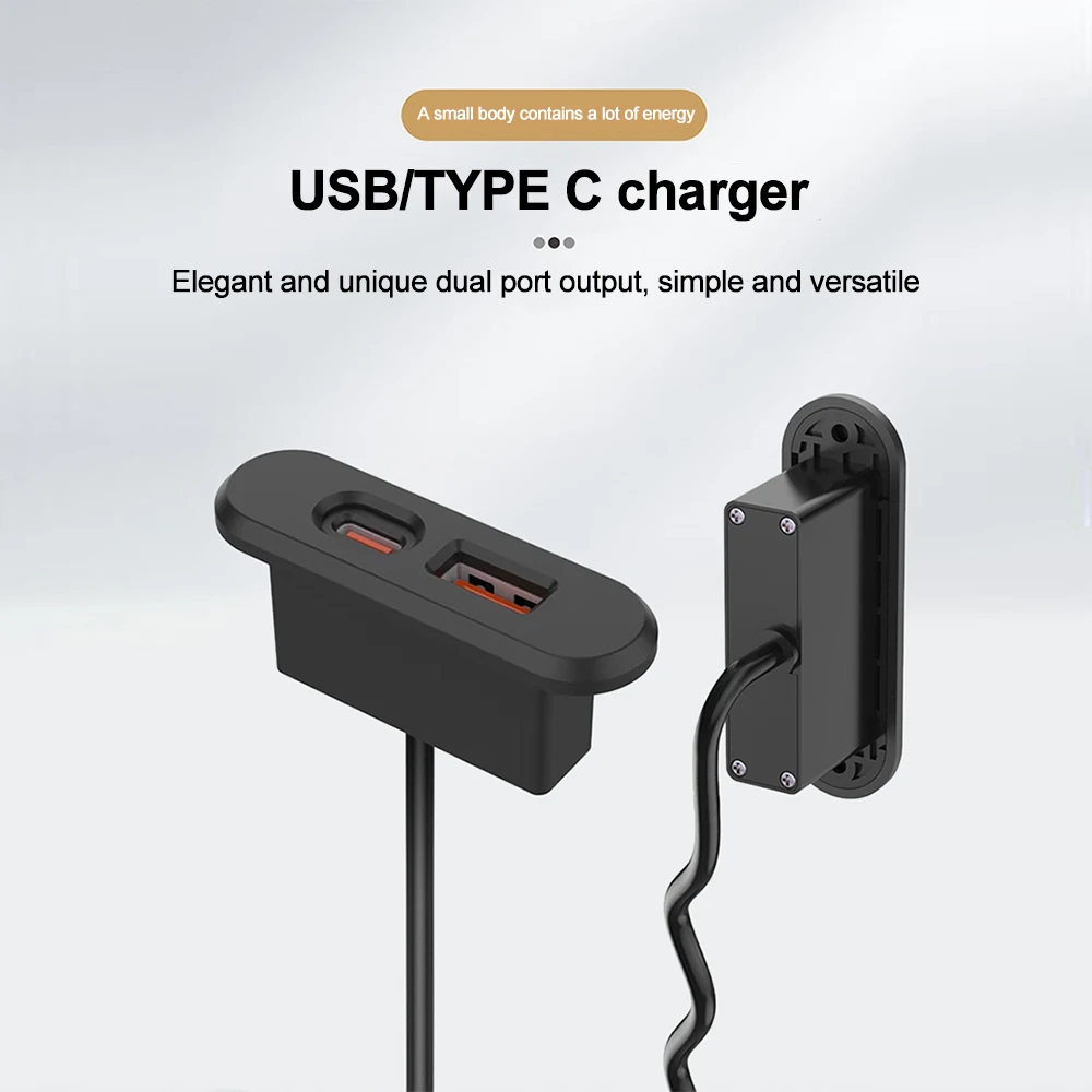 Настольные встраиваемые розетки 1 usb-a и 1 type-c - Фотография_2
