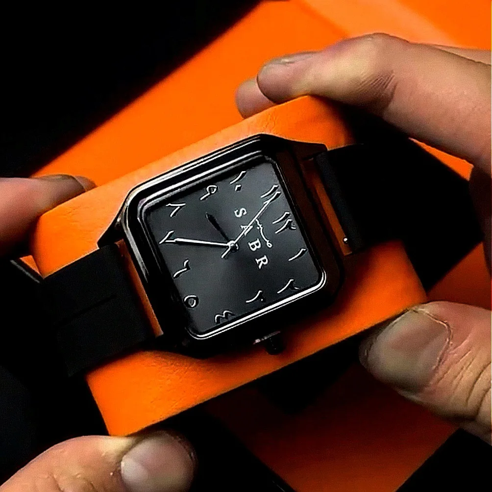 Мужские роскошные квадратные кварцевые - Фотография_3